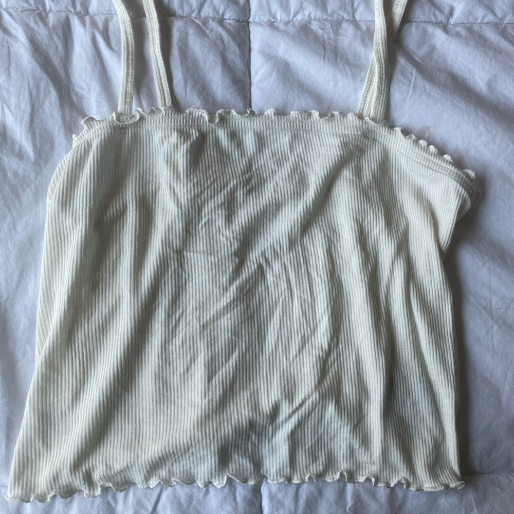 white AE ribbed tank top!